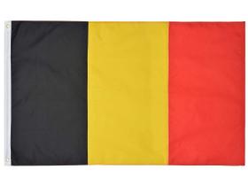Bandeira da Bélgica Grande Tecido Forte Nítida Dupla Face
