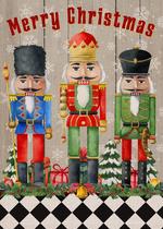 Bandeira da casa Covido Feliz Natal Soldado 70x100cm Serapilheira Bandeira da casa Covido Feliz Natal Soldado 70x100cm Serapilheira