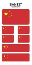 Bandeira Da China - Adesivo Resinado Cartela