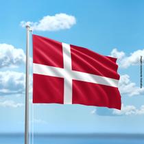 Bandeira da Dinamarca 80cmx140cm Tecido Oxford 100% Poliéster