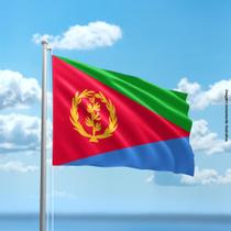 Bandeira da Eritreia 80cmx140cm Tecido Oxford 100% Poliéster - PRESENTE-BRINDE