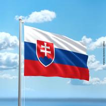Bandeira da Eslováquia 80cmx140cm Tecido Oxford 100% Poliéster