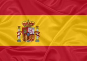 Bandeira da Espanha de Cetim 1,40x0,91cm Copa do Mundo - Oasis Decor