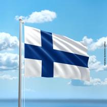 Bandeira da Finlândia 80cmx140cm Tecido Oxford 100% Poliéster