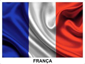 Bandeira da França de Cetim 1,40x0,91cm Copa do Mundo - Oasis Decor