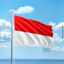 Bandeira da Indonésia 80cmx140cm Tecido Oxford 100% Poliéster