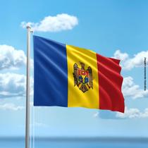 Bandeira da Moldávia 80cmx140cm Tecido Oxford 100% Poliéster Bandeira da Moldávia 80cmx140cm Tecido Oxford 100% Poliéster