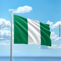 Bandeira da Nigéria 80cmx140cm Tecido Oxford 100% Poliéster