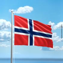 Bandeira da Noruega 80cmx140cm Tecido Oxford 100% Poliéster