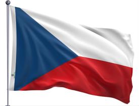 Bandeira da Republica Tcheca Dupla Face Estampada Tamanho 70x100cm