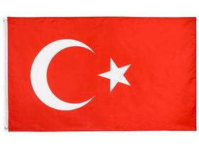 Bandeira da Turquia 145cm x 90cm da Marca Minha Bandeira - Dupla Face