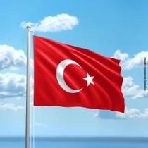 Bandeira da Turquia 80cmx140cm Tecido Oxford 100% Poliéster