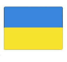 Bandeira De Apoio A Ucrânia Resina Colante Em Veículos
