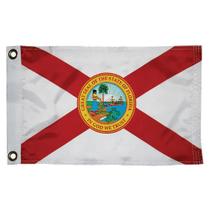 Bandeira de barco, feita à medida, bandeira do estado da Flórida, 30x45cm, nylon Bandeira de barco, feita à medida, bandeira do estado da Flórida, 30x45cm, nylon