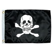 Bandeira de barco Taylor Made Jolly Roger 1818 30x45cm preta Bandeira de barco Taylor Made Jolly Roger 1818 30x45cm preta