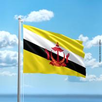 Bandeira de Brunei 80cmx140cm Tecido Oxford 100% Poliéster