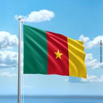 Bandeira de Camarões 80cmx140cm Tecido Oxford 100% Poliéster