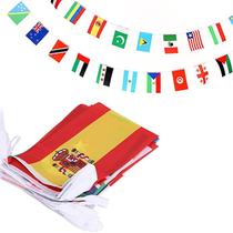 Bandeira de cordas de 100 países International Bunting Penna Bandeira de cordas de 100 países International Bunting Penna