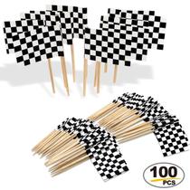 Bandeira de corrida quadriculada Anley Toppers (100 unidades)