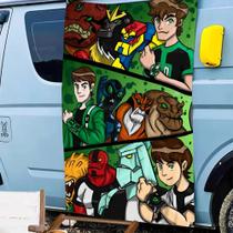 Bandeira De Desenho Animado B-Ben 10 De Tamanho Grande Com Impressão De Decorações De Festa De