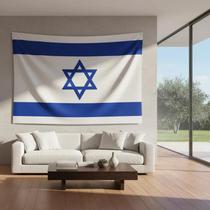 Bandeira de Israel em Tecido Reforçado 90x128cm Bandeira de Israel em Tecido Reforçado 90x128cm