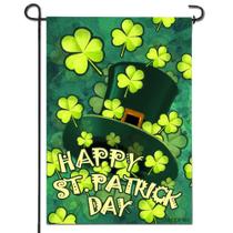 Bandeira de jardim Anley Happy St. Patrick's Day 32x45cm Poliéster Bandeira de jardim Anley Happy St. Patrick's Day 32x45cm Poliéster