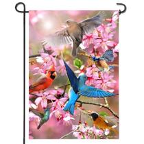 Bandeira de jardim Anley Premium Spring Flower and Bird 32x45cm