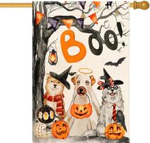 Bandeira de jardim Baccessor Halloween Boo House 70x100cm Serapilheira Bandeira de jardim Baccessor Halloween Boo House 70x100cm Serapilheira