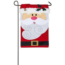 Bandeira de jardim Bandeira perene embelezada do Papai Noel 32x45cm Bandeira de jardim Bandeira perene embelezada do Papai Noel 32x45cm