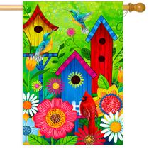 Bandeira de jardim COCJCJ Spring Summer Bird Cardinal 71,1x101,6cm Bandeira de jardim COCJCJ Spring Summer Bird Cardinal 71,1x101,6cm