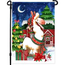 Bandeira de jardim de Natal Home4Ever Feliz Navidad 30x45cm