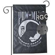 Bandeira de jardim Hostey US bordada Pow Mia 30x45cm poliéster