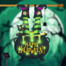 Bandeira de jardim iluminada FLAGMESAGE Halloween 28x40 cm Solar