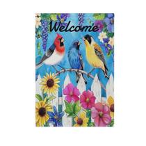 Bandeira de jardim Wamika Cardinal Spring Welcome 30x45cm poliéster Bandeira de jardim Wamika Cardinal Spring Welcome 30x45cm poliéster