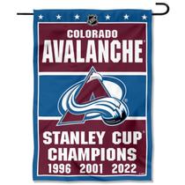 Bandeira de jardim WinCraft Colorado Avalanche Champions