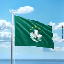 Bandeira de Macau 80cmx140cm Tecido Oxford 100% Poliéster