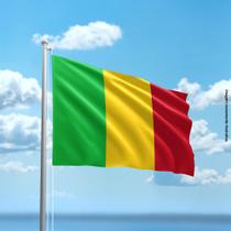Bandeira de Mali 80cmx140cm Tecido Oxford 100% Poliéster