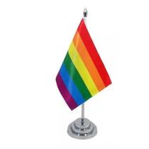 Bandeira de Mesa 29 cm - LGBT - Orgulho Gay - GLS