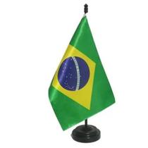 Bandeira De Mesa Brasil Super Luxo Tecido Brilhante - Rgbrand