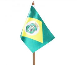 Bandeira de Mesa Ceará 14x21 cm com Pedestal Decorativo Bandeira de Mesa Ceará 14x21 cm com Pedestal Decorativo