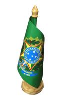 Bandeira De Mesa Do Brasão Da República Federativa Do Brasil - Mundo Das Bandeiras