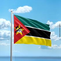 Bandeira de Moçambique 80cmx140cm Tecido Oxford 100% Poliéster - PRESENTE-BRINDE