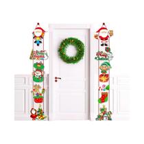 Bandeira De Natal Com Papai Noel E Boneco De Neve, Decoração Para Casa, Ornamentos De Ano Novo
