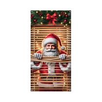 Bandeira De Natal Do Papai Noel Para Pendurar Na Porta, Decoração De Casa, Ornamento De Natal,