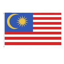 Bandeira de poliéster da Malásia 90x150cm com lua crescente Bandeira de poliéster da Malásia 90x150cm com lua crescente