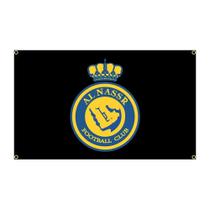 Bandeira de poliéster Flag Al Nassr Football Club 90x150cm Bandeira de poliéster Flag Al Nassr Football Club 90x150cm