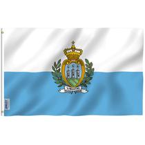 Bandeira de San Marino 90x150cm - Poliéster - Anley Fly Breeze
