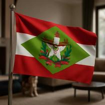 Bandeira de Santa Catarina Oficial em Tecido Reforçado 90x128cm