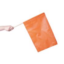 Bandeira de sinalizacao pvc com cabo laranja