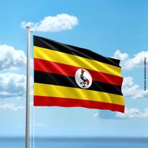 Bandeira de Uganda 80cmx140cm Tecido Oxford 100% Poliéster Bandeira de Uganda 80cmx140cm Tecido Oxford 100% Poliéster